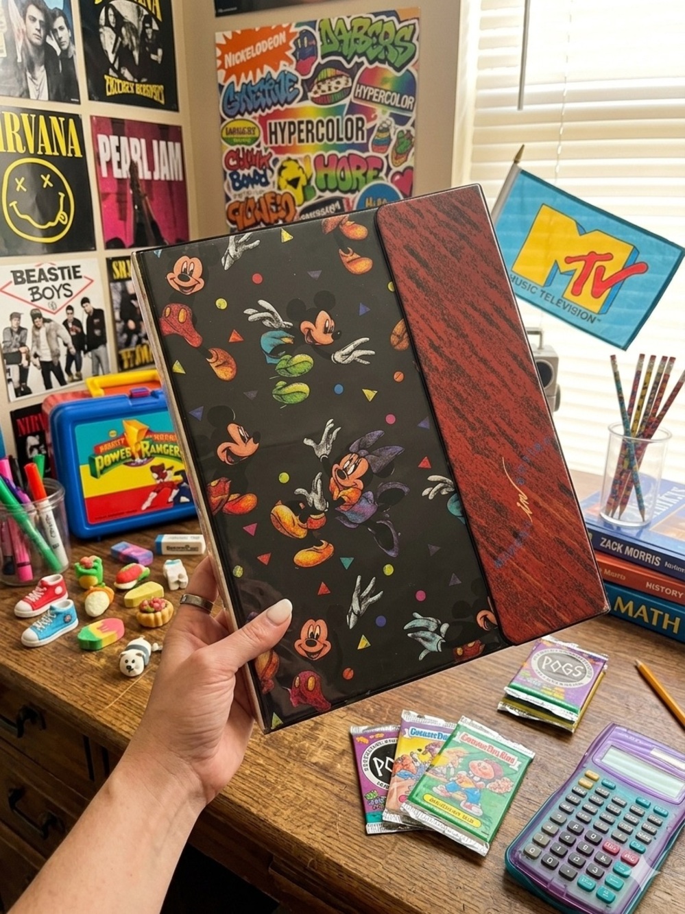 Vintage Mickey Mouse trapper Keeper